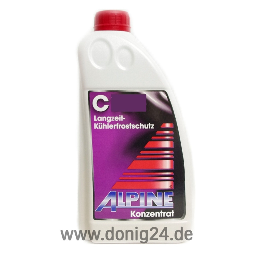 Alpine Kühlerfrostschutz C12 (rot) 1,5 Ltr. Dose